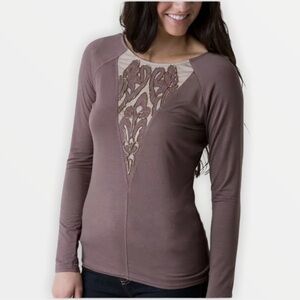 Taupe Beaded Long Sleeve Shirt